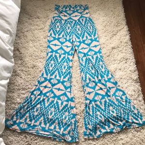 Flare Patterned Pants